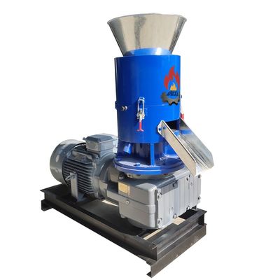 qualidade  Biomass Pellet Making 30KW SKJ2-350 300-500KG/h Sawmill Using Flat Die Sawdust Pellet Maker With CE fábrica