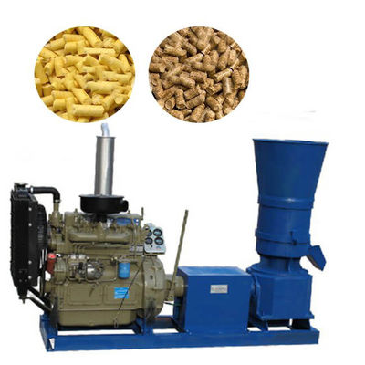 qualidade  Machinery Repairs High Productivity Workshop Portable Pellet Machine R-Type Flat Die Agriculture Small Biomass Feed Pellet Making Machine For All Animals fábrica